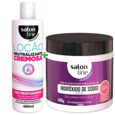 Imagem de Kit Creme Hidróxido Sódio Super E Neutralizante Salon Line