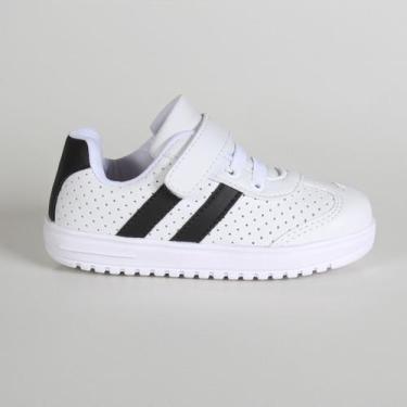 Imagem de Tênis Infantil Feminino Tininha 26002 Branco, Branco, Preto, 123, 27