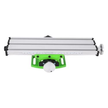 Imagem de Mini Mesa Deslizante de Broca de Bancada Verde de Alta Precisão, Mesa Deslizante Cruzada Mesa Deslizante de Liga de Alumínio para Mini Furadeira e Fresadora, Curso de Eixos X de