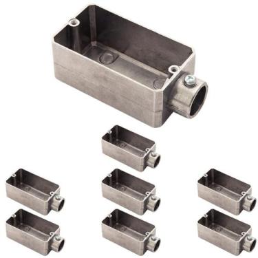 Imagem de 8 Condulete Tipo E 3/4 em Alumínio S/rosca S/placa Sieg