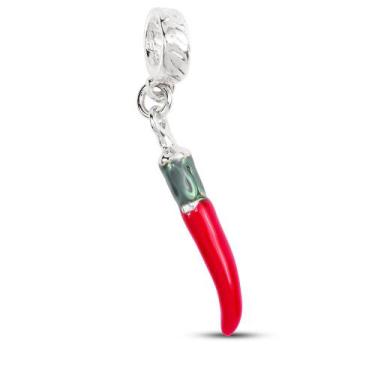 Imagem de Berloque Pingente Pimenta Prata Pandora ou Vivara - Moda Do Chef