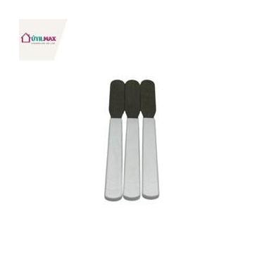 Imagem de Kit com 3 Espátulas Inox para Manteiga e Patê  Cabo Ergonômico, Elegan