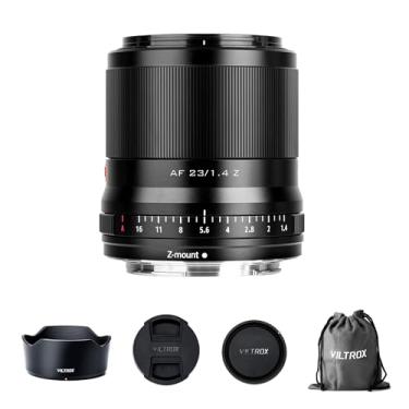Imagem de VILTROX Lente F1.4 Z de 23 mm para suporte Nikon Z, foco automático de 23 mm f/1.4 Lente APS-C Prime com foco automático de grande abertura APS-C Prime compatível com câmeras Nikon Z-Mount Z5 Z50