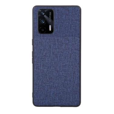 Imagem de Capas Compatível com OPPO Realme GT,Design de padrão de tela,Pproteção completa de 360°,Pplástico macio,Proteção contra quedaBlue
