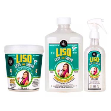 Imagem de Lola Cosmetics Liso Leve and Solto Kit - Shampoo + Máscara + Spray - L