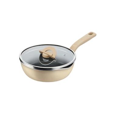Imagem de Panela Wok Tefal One Pick Pot 22cm Alumínio Antiaderente Indução Tampa Vidro Vanila