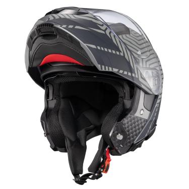 Imagem de Capacete Texx Escam Kratos Cyber Cinza Fosco 58