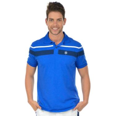 Imagem de Camisa polo marinheiro fenomenal Azul royal G-Unissex