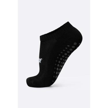 Imagem de Meia HUPI Pilates Preto - Tamanho Plus 42-46, Preto, UNICO