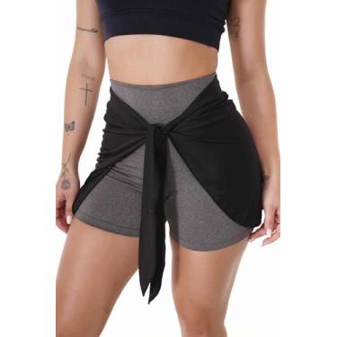 Imagem de Tapa Bumbum Saia Feminino para Academia Treino Fitness - Força do Sol,