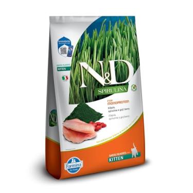 Imagem de N&D Spirulina para Gatos Filhotes de Todas as Raças Sabor Tilápia, Spirulina e Goji Berry 1,5Kg