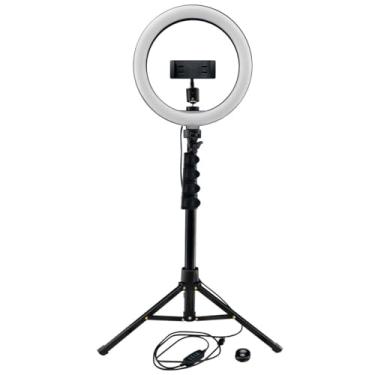 Imagem de Mackie Série M-Caster Live, anel de luz de 25 cm com suporte telescópico (mRING-10), preto