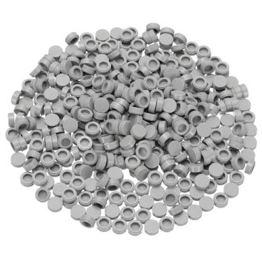 Imagem de PATIKIL 455 Pcs Flat Blocks Bulk, 1x1 Round Light Gray Classic Tiles Smooth Surface Mini Building Blocks Accessories Compatible Bricks Kits for Building Floor Walls Mosaic Pixel Arts