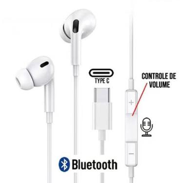 Imagem de fone de ouvido saida tipo C Para Todos Modelos celulares com conector 