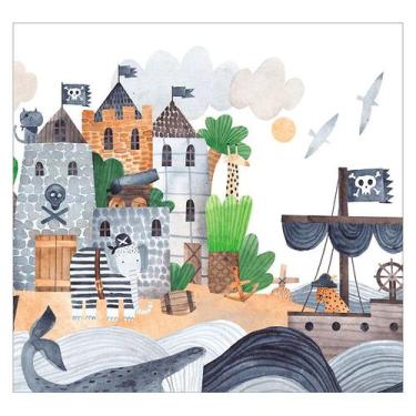 Imagem de Papel de Parede Adesivo Infantil Piratas Bebe Quarto Menino - 572pcp -