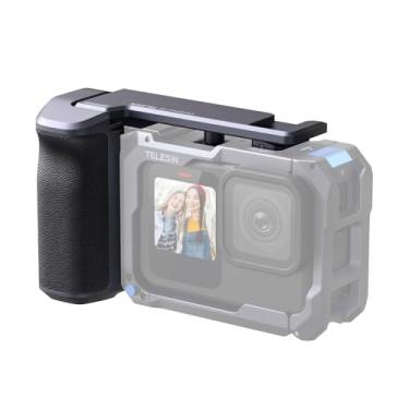 Imagem de TELESIN Kit Street Grip para Hero 9-13 | Sem gaiola de metal para coelho | Suporte de alça de câmera com design de gangorra | Design ergonômico com alça | Slot para cartão TF reserva | Acesso rápido à