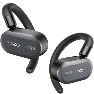 Imagem de TOZO Open Buds Lightweight True Wireless Earbuds with Multi-Angle Adjustment, Bluetooth 5.3 Headphones with Open Ear Dual-Axis Design for Long-Lasting Comfort, Crystal-Clear Calls for Driving, Black