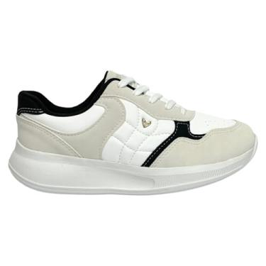 Imagem de Tênis Mississipi Casual Feminino MF602 Cinza Gelo/Preto
