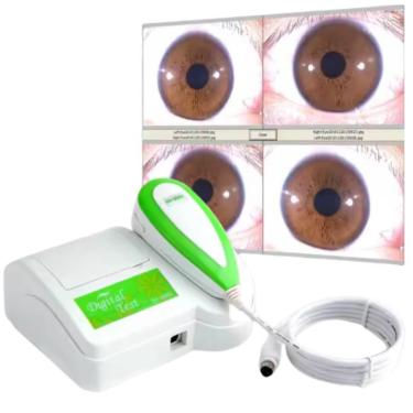 Imagem de QiQiBaby Analisador de câmera Iridoly, analisador de íris USB de 5,0 MP, câmera de iridologia ocular, análise de lente íris HD 30x, software Pro Iris sem driver (software Iris em inglês)