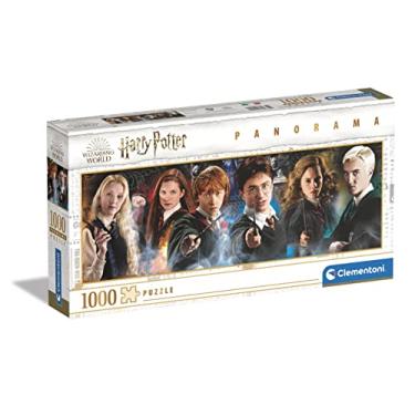 Imagem de Clementoni 39639 Panorama Harry Potter - Quebra-cabeça de 1000 peças a partir dos 9 anos, quebra-cabeça adulto com imagem panorâmica, jogo de habilidade para toda a família, ideal como mural