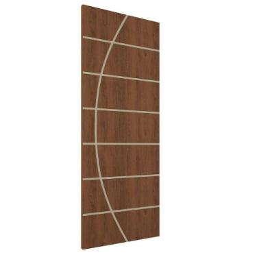 Imagem de Kit 3 Portas De Madeira Frisada U.v 210cm X 90cm - R20c Imbuia - MÓVEI