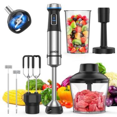 Imagem de Liquidificador de imersão Ganiza 6 em 1 1100W, 15 velocidades com aces