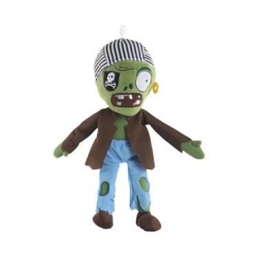 Imagem de Brinquedo De Pelúcia Plants Vs Zombies De 30cm, Boneco De Zumbi Pirata