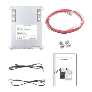 Imagem de LVNOON LB1A Smart Active Balancer BMS para Li-ion NCM LFP LiFePo4 LTO sistema de gestão de bateria 3S a 24S 100A 120A 150A 200A com controlo APP 12 V a 84 V (3-8S, 200A)