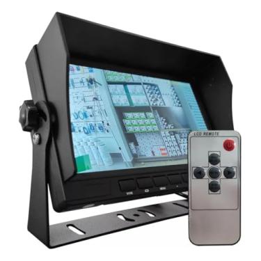 Imagem de Monitor Automotivo 7 Polegadas, 4 Entradas BNC, Suporte AHD 1080P/720P, Tela IPS 1024x600, 12V-24V