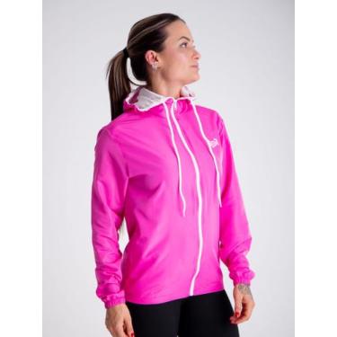 Imagem de Jaqueta Corta Vento Feminino Leve Liso Capuz Impermeável com Bolsos Ac