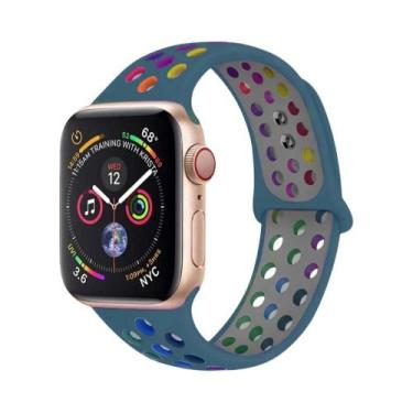 Imagem de Pulseiras De Silicone Para Apple Watch De 45mm, 44mm, 49mm, Ultra2, 40