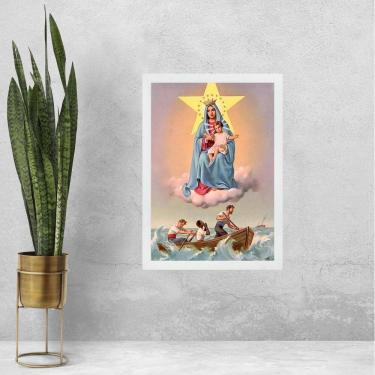 Imagem de Quadro Decorativo Nossa Senhora Dos Navegantes 45X34Cm