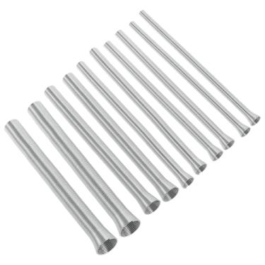 Imagem de UKQRRTC Kit de dobradores de tubos de mola estendida com ângulo de curvatura rápida controlada dobrador de tubo de mola 1/4 '', 5/40.6 cm, 3/20.3 cm, 1/5.1 cm, 5/20.3 cm para tubos de cobre, latão