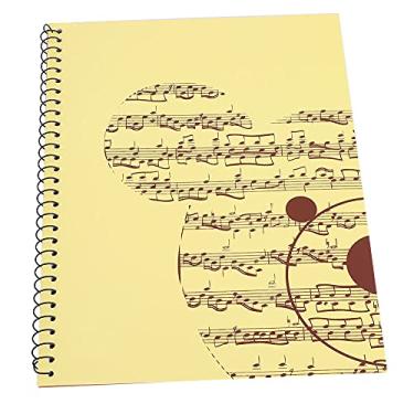 Imagem de Caderno de Notação Musical, 50 Páginas, Papel para Escrita de Manuscritos Musicais para Escritores de Canções ou Amadores (padrão de urso amarelo)