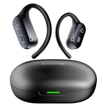 Imagem de Basike Fone de Ouvido Bluetooth 5.4 TWS Esportivo, Som Hi-Fi Estéreo, ANC Cancelamento de Ruído & Modo Transparência, Resistente a Suor e Respingos para Corrida e Exercícios ao Ar Livre – Preto