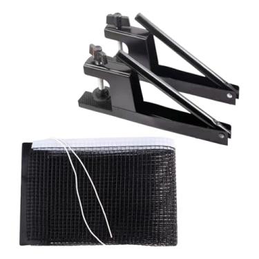 Imagem de YIJU Conjunto de Postes para Rede de Tênis de Mesa, Reposição Forte, Fácil Instalação, Conjunto de Suporte para Rede