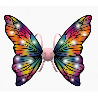 Imagem de Asas de LED com Música Fantasia Halloween Infantil - Borboleta, Anjo, 