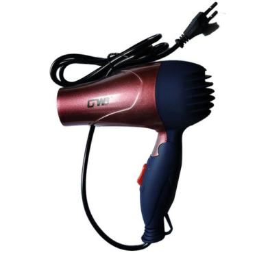 Imagem de Secador de cabelo com alça dobrável portátil 1500W Hot Wind 220V - Omk