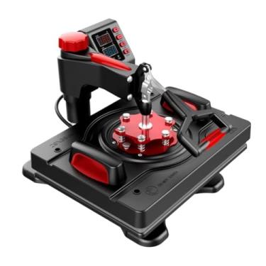 Imagem de 110v,HYZHANHONG Máquina de Transferência de Calor Multifuncional 110V/220V, Prensa Térmica de Grau Comercial, para T-shirts, Canecas, Pratos, Bonés (8 em 1)