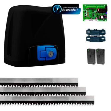 Imagem de Kit Motor de Portão Eletrônico Rossi DZ Atto Vip Rápido, 110V