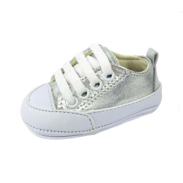 Imagem de Sapatinhos Bebê-Tenis recém-nascido primeiros passos 14ao20 Forro tecido espumado 1001C