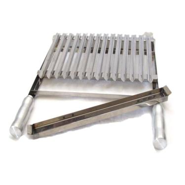 Imagem de Grelha Argentina Parrilha Inox 45Cm Para Churrasqueira