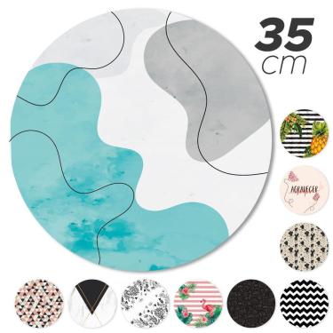 Imagem de Kit 6 Capas Sousplat Jogo Americano Sala Jantar Ondas