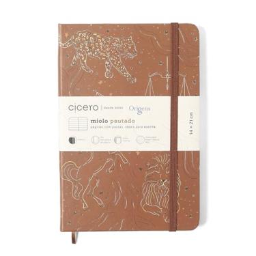 Imagem de CADERNETA CICEROS ORIGENS PAUTADO 14X21 TERRA