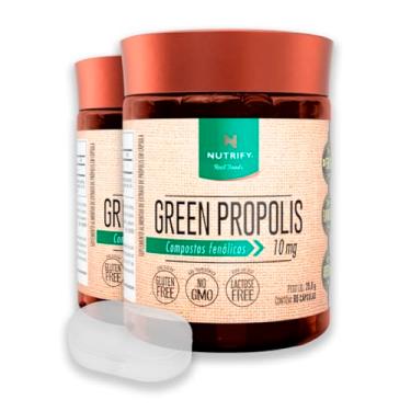 Imagem de Kit 2 Green Propolis Nutrify 60 Cápsulas + Porta Cápsulas