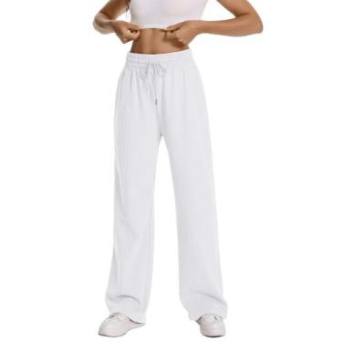 Imagem de Calça de moletom de algodão elástica Christmas Flare para mulheres Pet