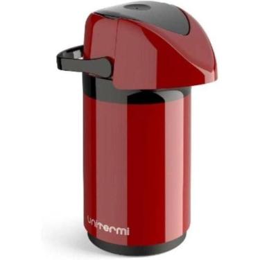 Imagem de Garrafa Termica Pressao 600 ml. Verona Unitermi, Vermelho