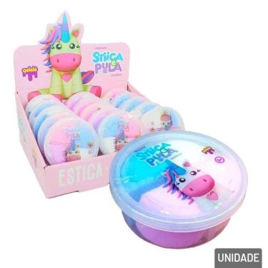 Imagem de Massinha de Modelar 20g Estica e Pula Unicórnio - Tudo em Caixa