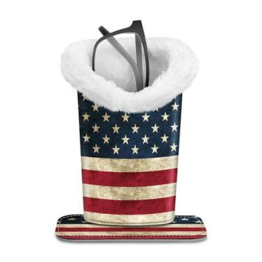 Imagem de Porta-óculos Fintie Plush Forrado com Base Magnética