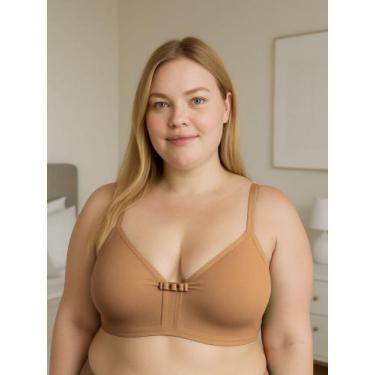 Imagem de Sutiã Plus Size sem Bojo Reforçado Sustentação Resistente - c6 JOSI - 